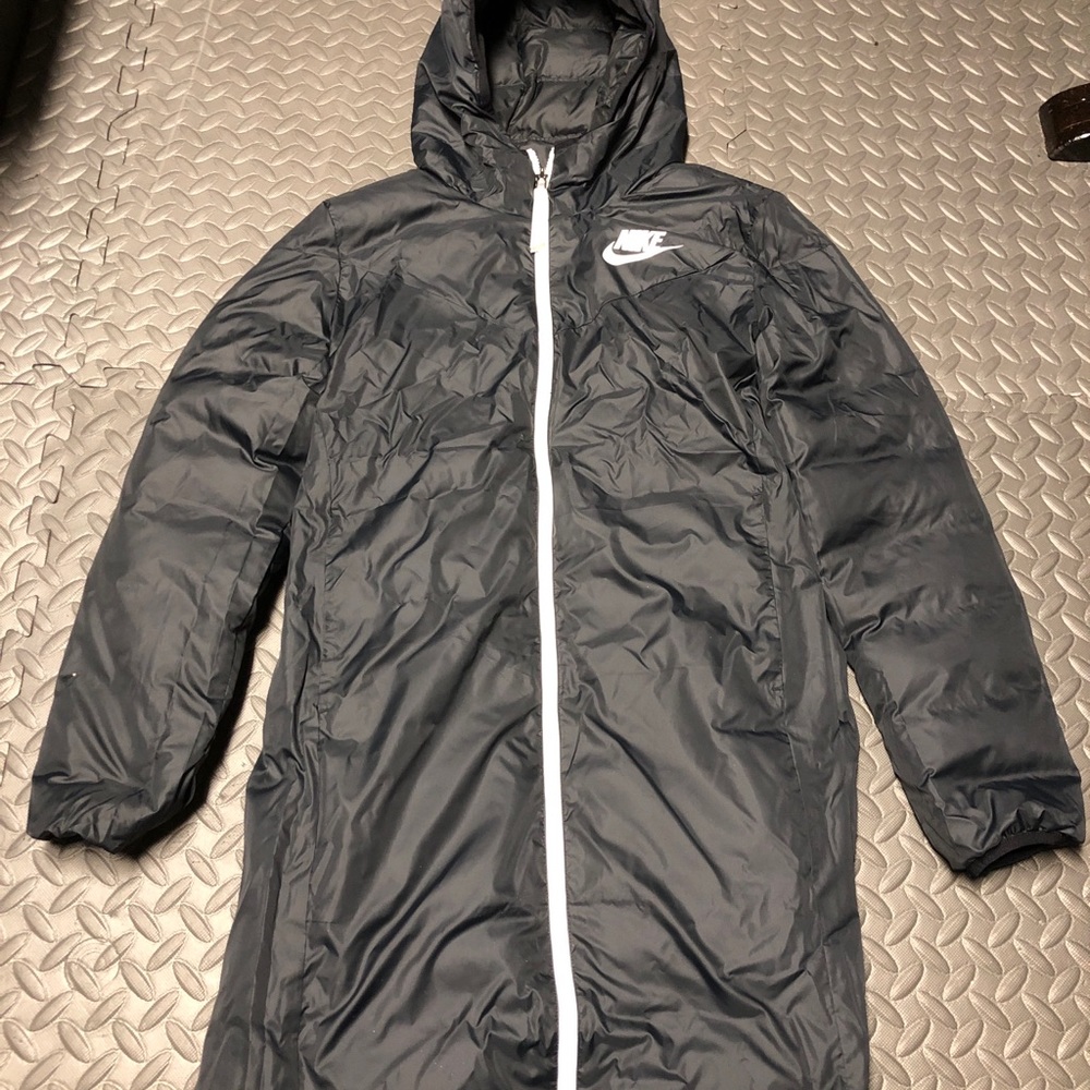 Nike NSW Wind Runner Reversible Down Fill Parka Women's Black CU0284-01 - Picture 4 of 8